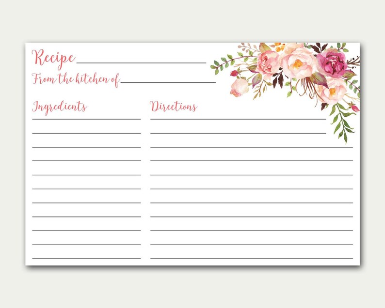 recipe-card-bridal-shower-recipe-card-printable-card-diy-etsy