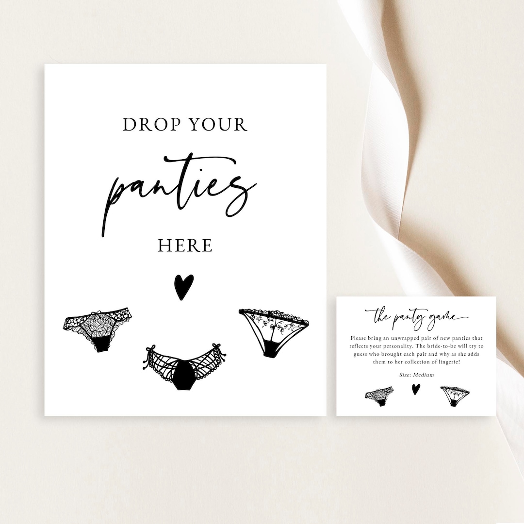 Drop Your Panties Printable Free - Free Printable