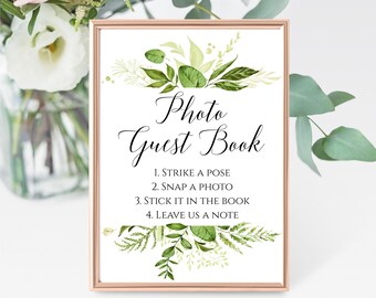 Photo Guest Book Sign, Wedding Photo Guest Book, Photo Guest Book Printable, Printable Wedding Sign, Wedding Guest Book Ideas, Sign, C8