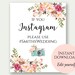 Instagram Wedding Sign If You Instagram Sign Instagram Sign - Etsy