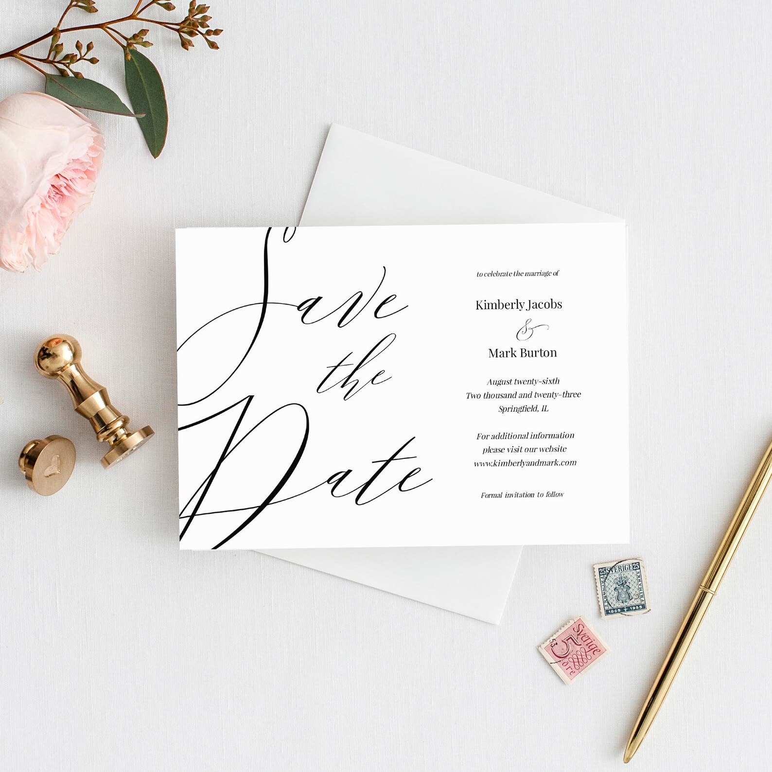 Editable Save the Date Postcard Template Printable Save the | Etsy