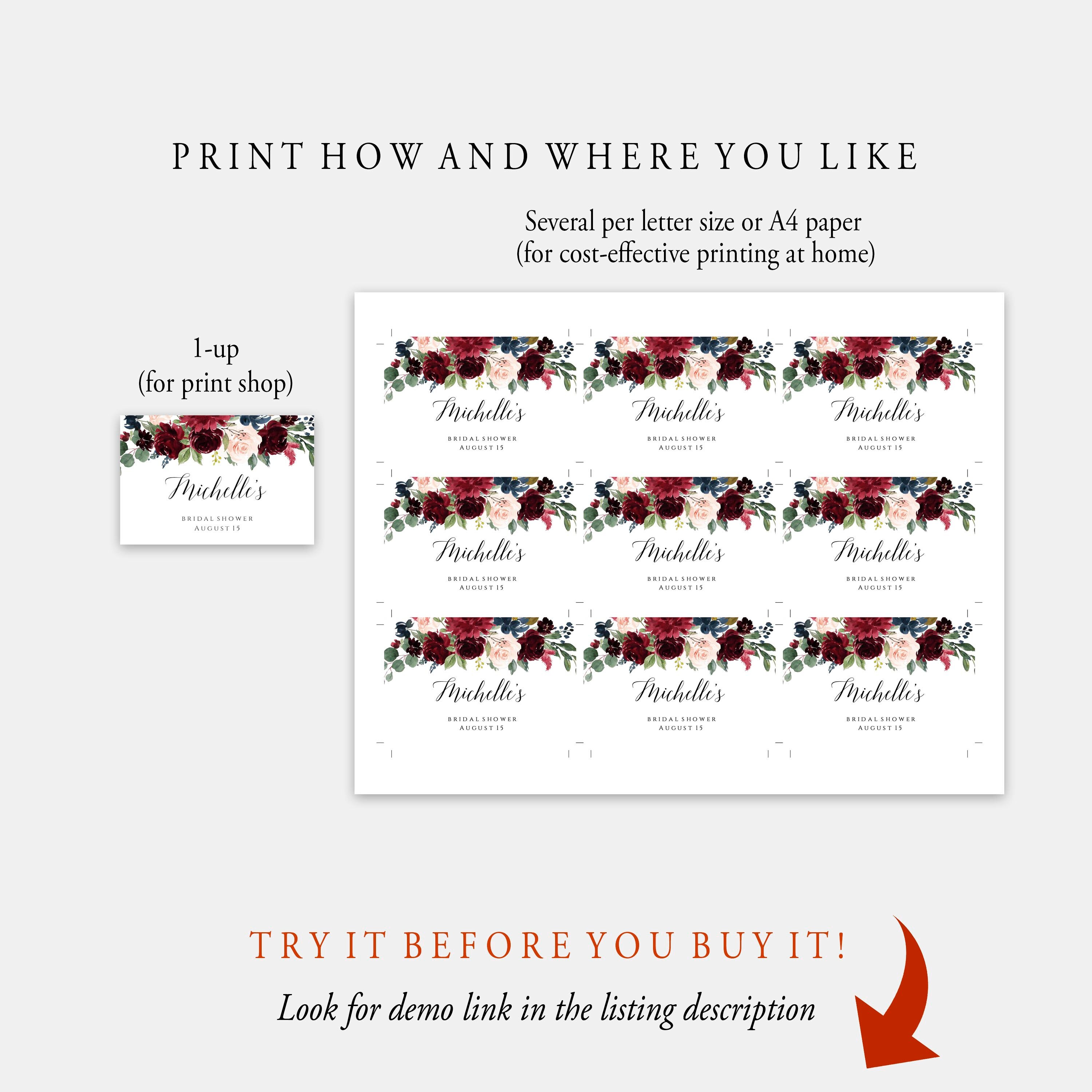 Editable Mini Champagne Label Template Instant Download - Etsy