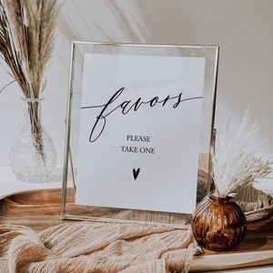 Favors Sign Template Bridal Shower Sign Wedding Favors Sign Favors Printable Baby Shower Favors Decor Favours Sign Favor Sign Templett, C93
