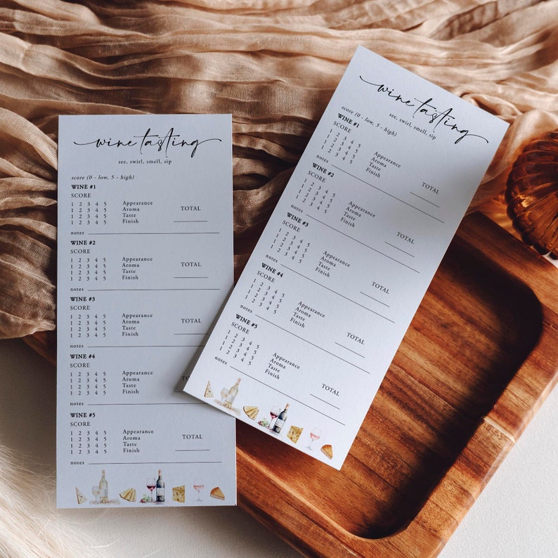 wine party score
wine tasting sheet
blind wine tasting
wine tasting note