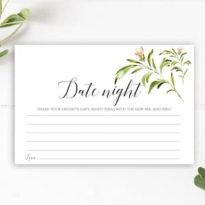 Date Night Card Date Night Idea Cards Wedding Date Night - Etsy