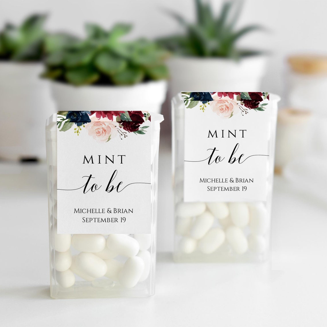 Mint to Be Label Template Instant Download Editable Tic Tac | Etsy
