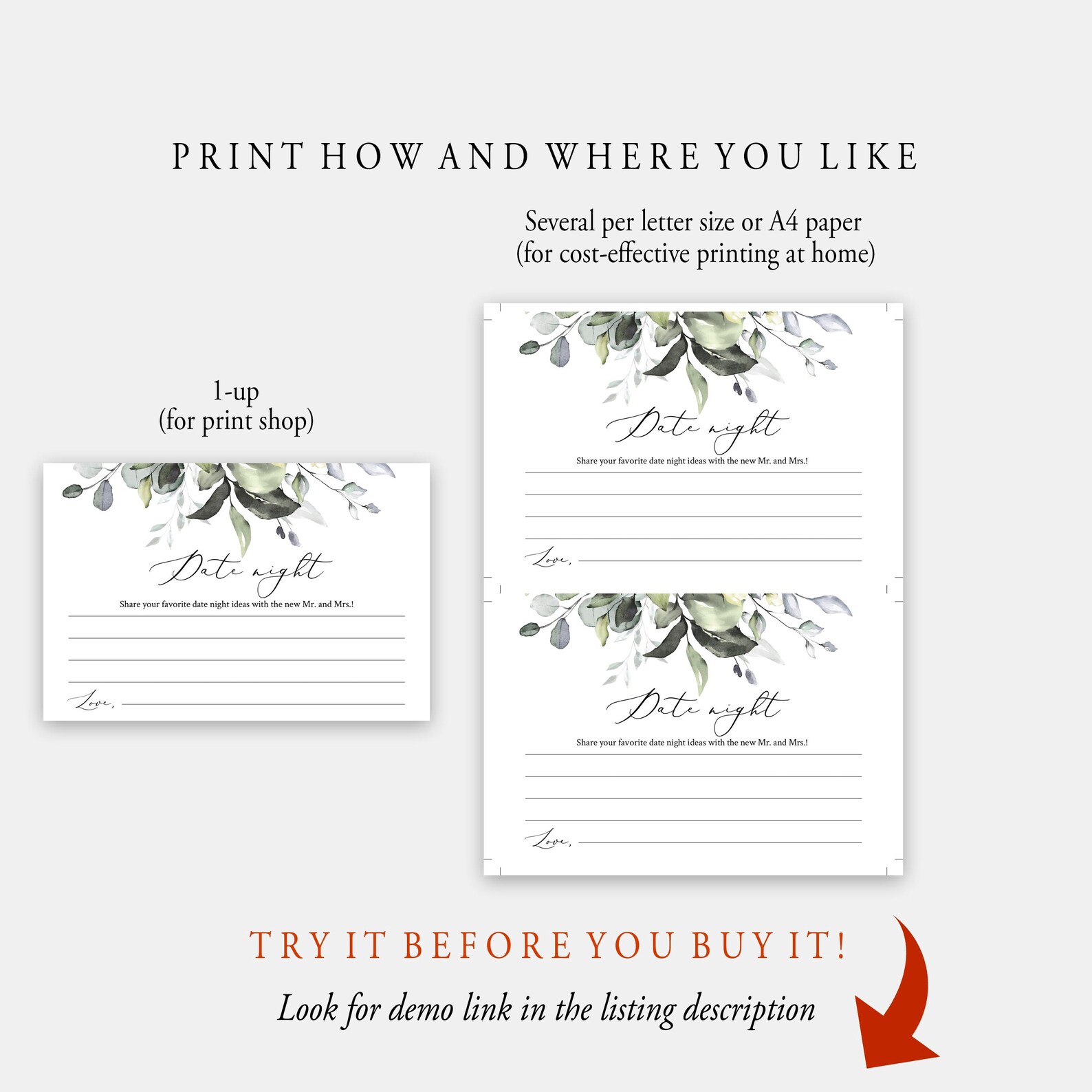 Editable Date Night Cards Printable Date Night Idea Cards - Etsy