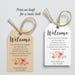 Wedding Welcome Tag, Printable Welcome Tag, Welcome Tag, Welcome Bag ...