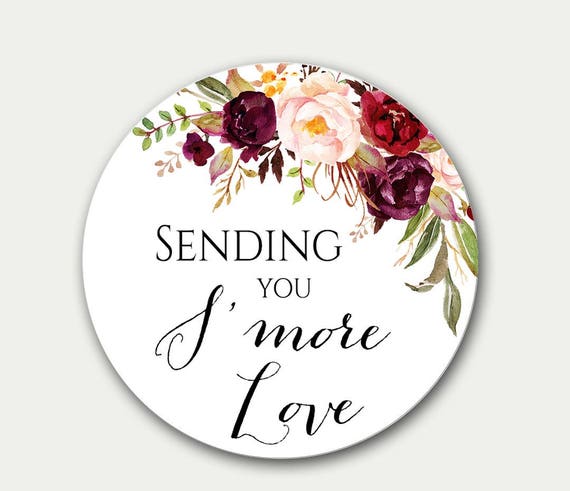 sending you s more love wedding gift tag favor tag etsy