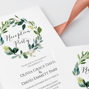 Reception Party Invitation, Reception Invitation, Reception Only Invitation, Wedding Reception, Editable, Printable Reception Invitation C2