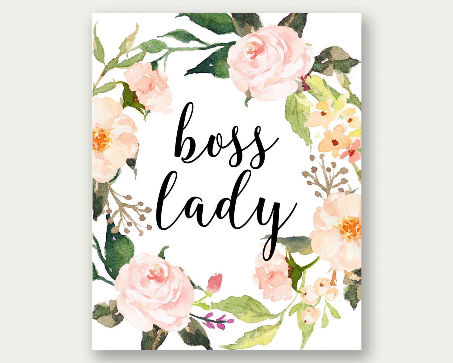 Boss Lady Poster - Etsy