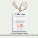 Printable Welcome Tags