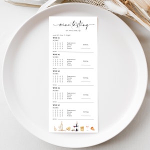 wine note card
tasting note card
printable wine card
winery tasting card
guess the wine