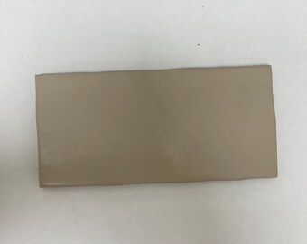 Azulejo de cerámica suelto tipo metro, color beige galleta mate, 3x6 pulgadas, Summitville 235-644 (muestra). Rectángulo tipo metro.