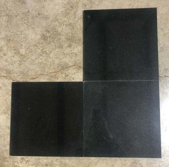 Black Granite 12x12 Tile Kitchen Floor Tile (BOX OF 5… Gem