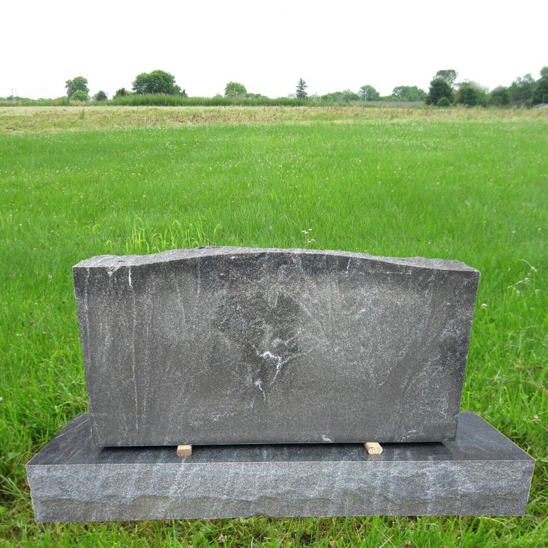 Stardust Black Granite Serpentine Monument MN-30B | Cemetery Headstone ...