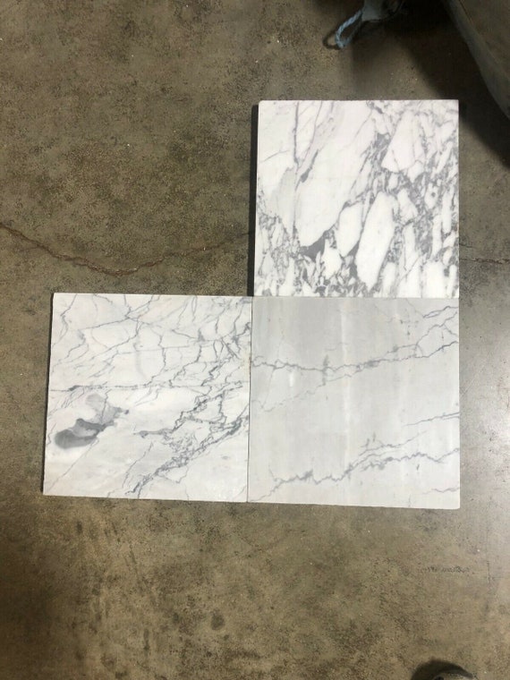 Tile White Gray Carrara Marble Bathroom Tile 12x1… - image 4