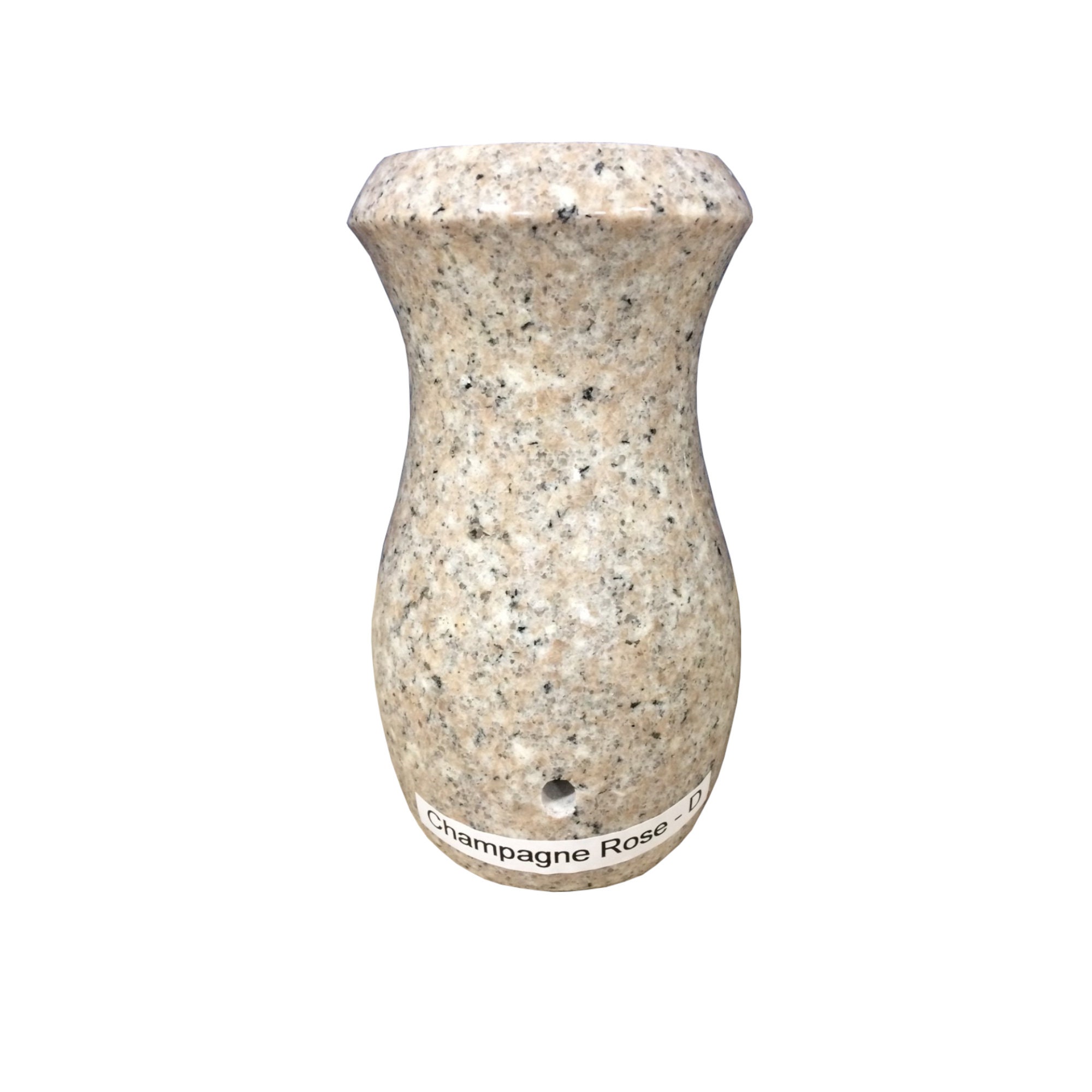 Granite Monument Memorial Vase Style G 10x4 (Lunar Pearl) 