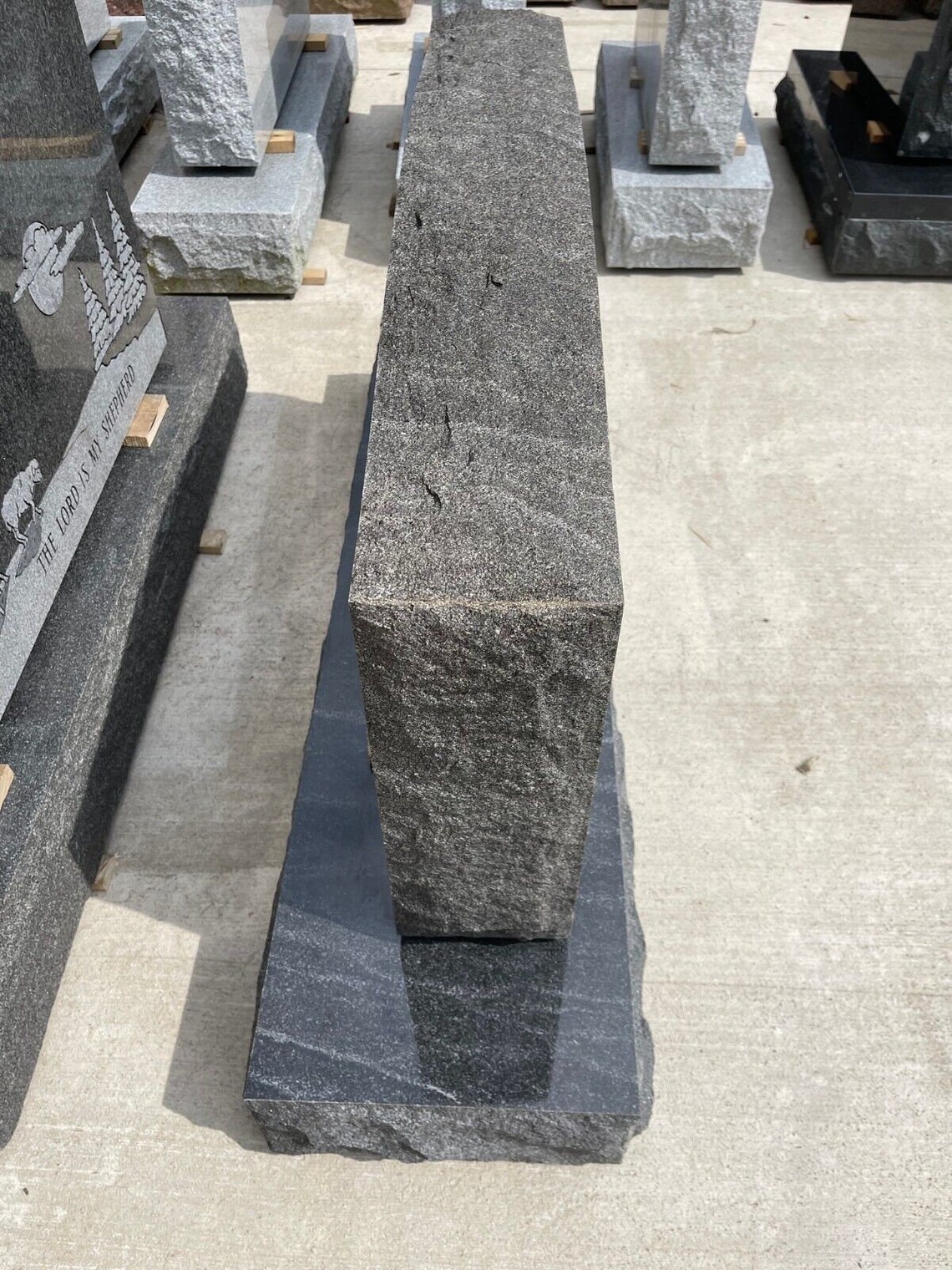 Stardust Black Granite Serpentine Monument Headstone Grave - Etsy