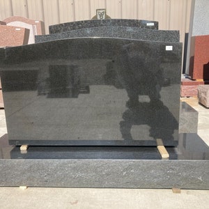 Black Granite Medium Serpentine Monument Headstone Polished - Etsy