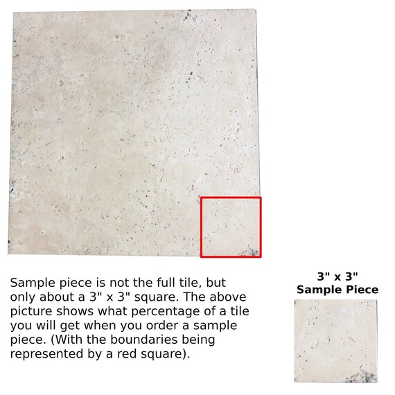 Tile Brown Travertine Bathroom Tile 12x12x3/8 (10… - image 1