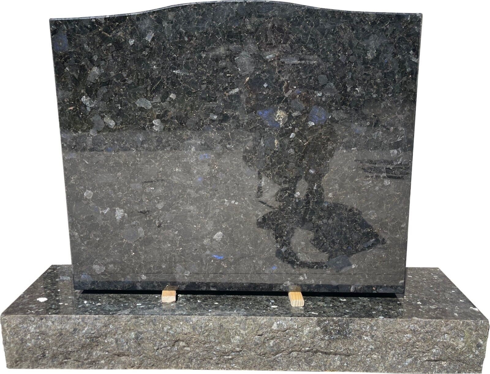 Monumento de granito azul esmeralda perlado del Volga MN-34B / Lápida  serpentina con cubierta pulida / Monumento conmemorativo de cementerio -  Etsy México, image size:1600x1221