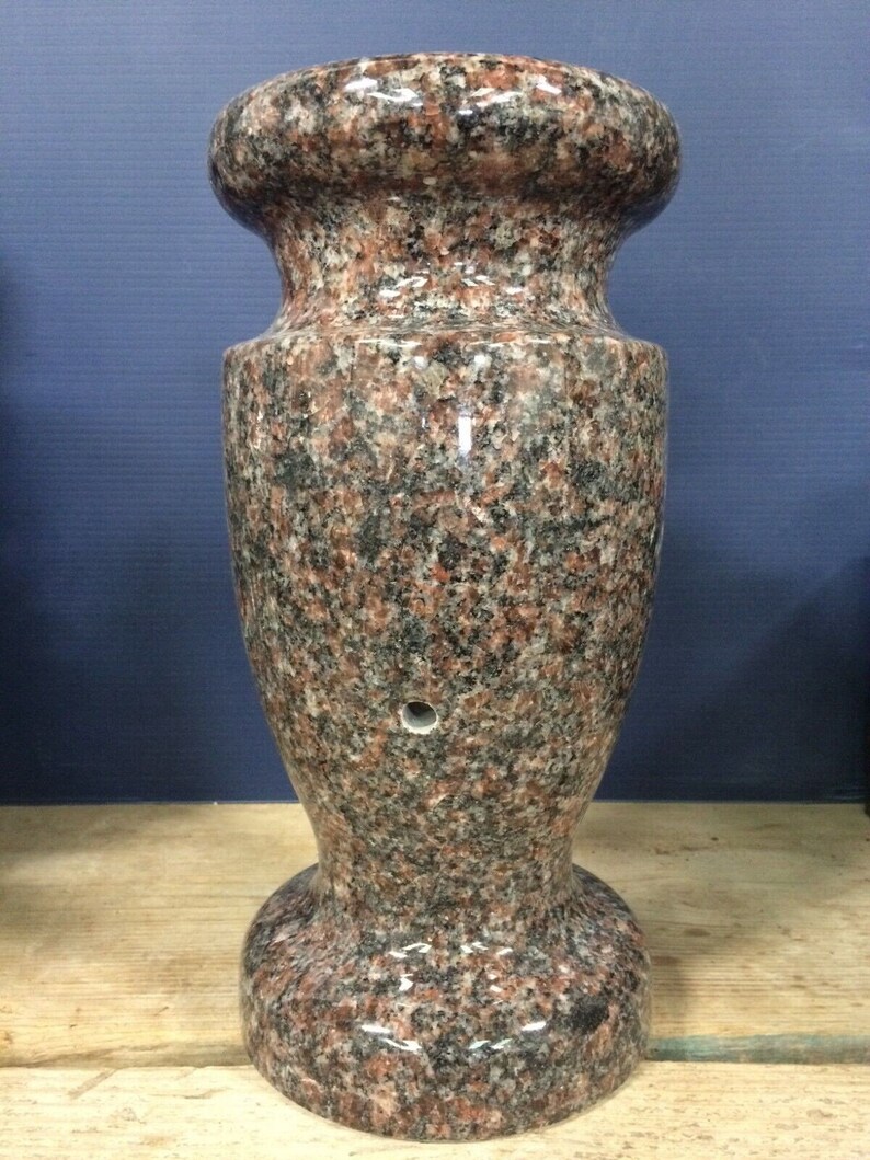 Granite Monument Vase Memorial Graveside Flower Headstone 12x5.5 A Etsy
