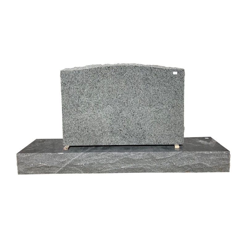 Pearly Gray and Stardust Black Granite Serpentine Monument MN-50B ...