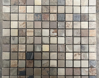 Azulejo de pizarra California Gold de 12 x 12 pulgadas: Azulejo de piedra natural para suelo y pared T-68