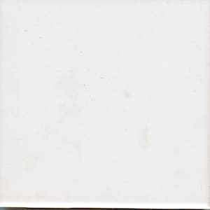 May include: A plain white square tile with a smooth surface.