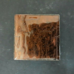 Italian Metallic Glass Crackled Tile 1 7/8&quot; x 1 7/8&quot; x 1/4&quot; | Kalahari Copper Backsplash Accent Tile