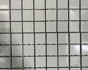 2x2 Eggshell White Glossy Ceramic Tile – Mosaic, Arts & Crafts (Summitville 514-544) (100 Square Feet)