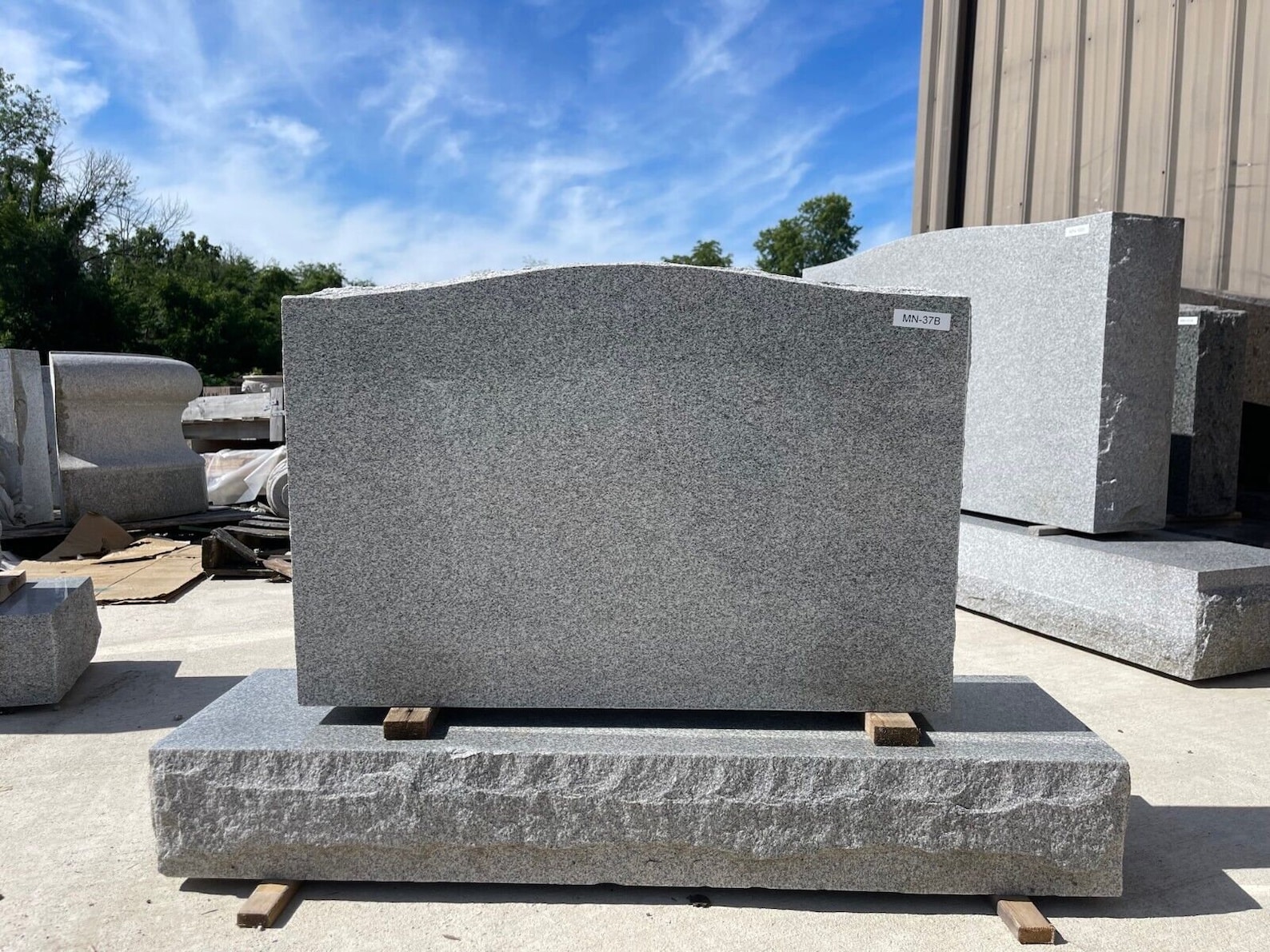 Gray Granite Serpentine Monument Headstone Gravestone Rough Etsy