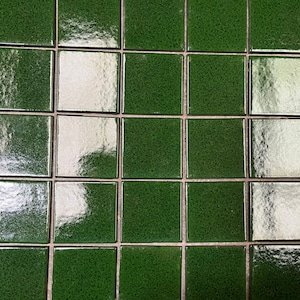Green Cucumber Ceramic Wall Tile – 4x4 Glossy Finish, Bathroom Shower Backsplash Border Accent