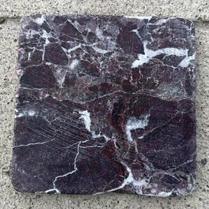 Rosso Levanto Tile Marble Tumbled Natural Stone Floor Wall (4" x 4" x 3/8" Sample Piece) T-98C