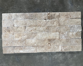 14x7 Noce Travertine Brick Tile – Natural Stone Wall & Floor T-66B