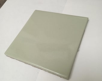 Baldosa cerámica de malla verde salvia brillante de 4x4 pulgadas Summitville 551-435 (Muestra)