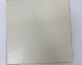 Azulejo cuadrado de cerámica blanca mate color leche de coco de 6x6 pulgadas Summitville 313-655 (Muestra)