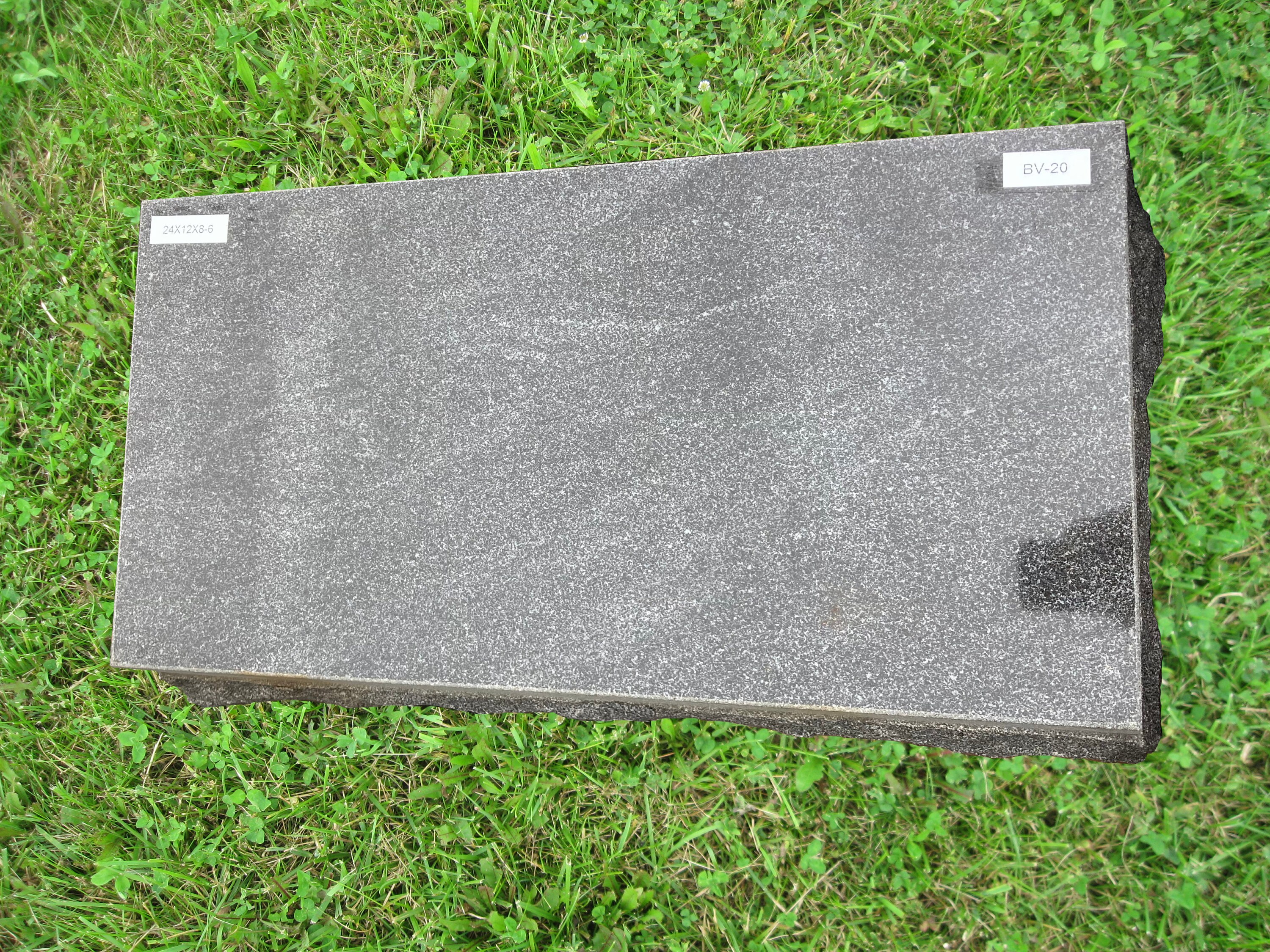 24x12x8-6 Granite Stardust Black Bevel Marker Monument Headstone