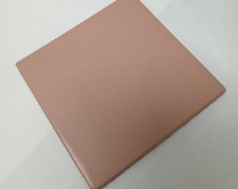 Baldosa cerámica de malla color melocotón pálido mate de 4x4 pulgadas Summitville 690-535 (Muestra)
