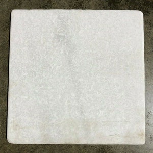 Tile White Thassos Natural Stone Honed Floor About 3x3 SAMPLE PIECE TS-75