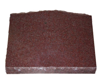 24x16x11 India Red Granite Slant Monument Headstone Cemetery Memorial Grave Marker