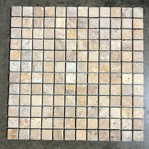 Tile Goldrush Gold Mosaic Natural Stone Floor About 3x3 SAMPLE PIECE TS-71