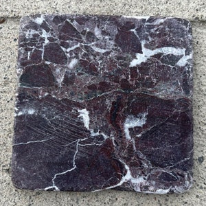 Tile Marble Rosso Levanto Natural Stone Floor Wall About 4x4 SAMPLE TS-27B