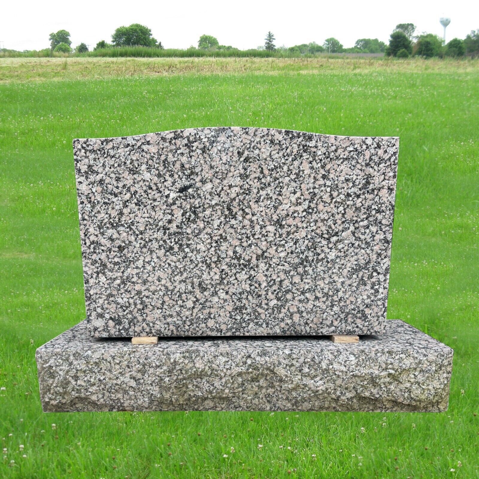 Gris Monadriz Granite Serpentine Monument MN-02B | Cemetery Headstone ...
