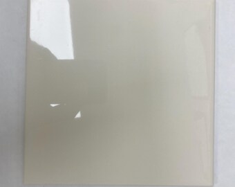 Baldosa cerámica cuadrada brillante color blanco mantequilla cremoso de 6x6 cm Laufen LWBG305 (Muestra)