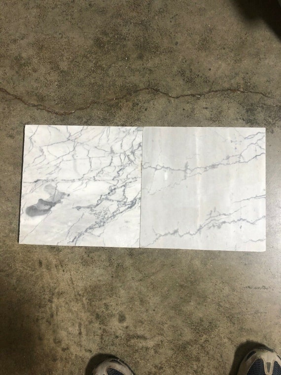 Tile White Gray Carrara Marble Bathroom Tile 12x1… - image 3