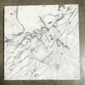 Tile White Gray Carrara Marble Bathroom Tile (3x3 Sample Piece) T-50