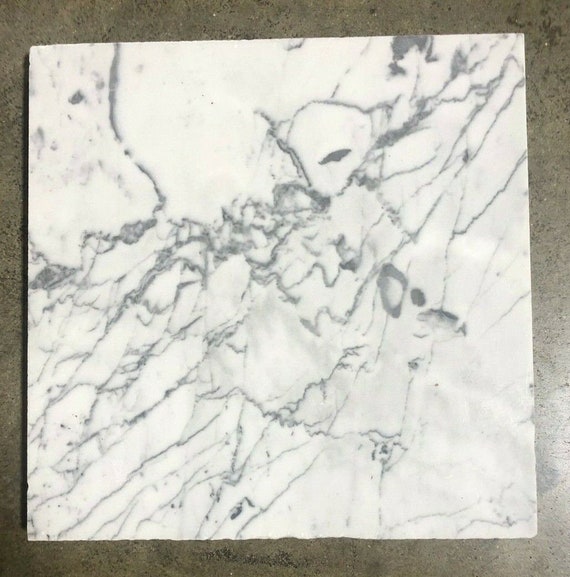 Tile White Gray Carrara Marble Bathroom Tile 12x1… - image 1