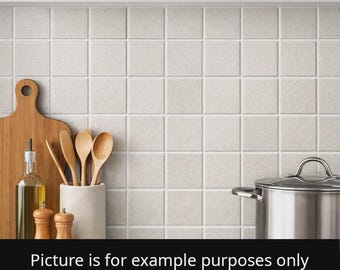 4x4 Textured Meshed French Vanilla Ceramic Tile - Summitville (10 Square Feet)